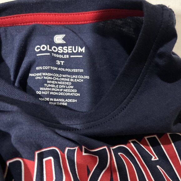 NEW Arizona Wildcats Colosseum Navy Blue SS Crew Neck Tee T-Shirt Toddler 3T - Picture 5 of 5